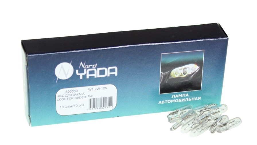 Лампа щитка (панель приборов) W1,2W 12V б/ц NORD YADA 